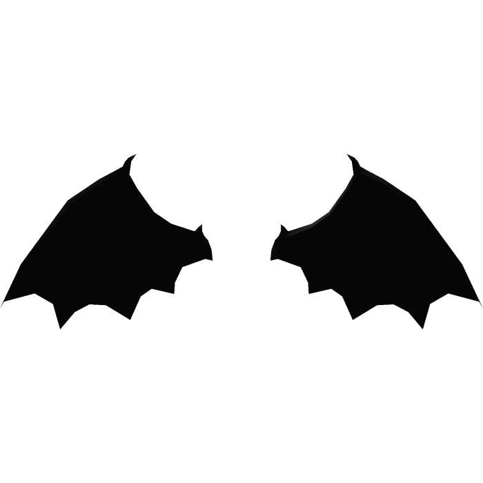 mini black devil wings