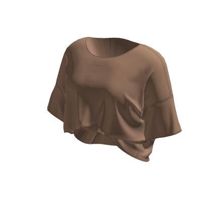 oversized tucked-in coffee brown shirt thumbnail