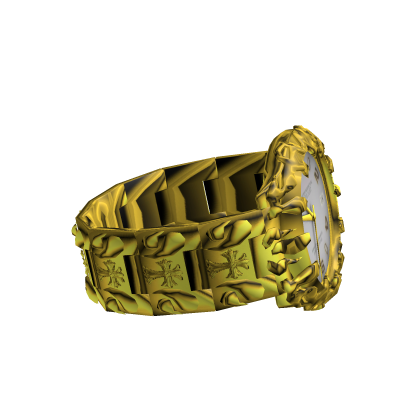 Chrome Iced Out Diamond Watch thumbnail