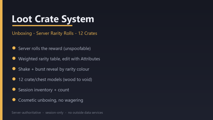 Loot Crate System Unboxing Rarity Rewards preview 1