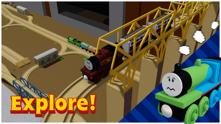 Blue Train Wooden Railway World screenshot 1