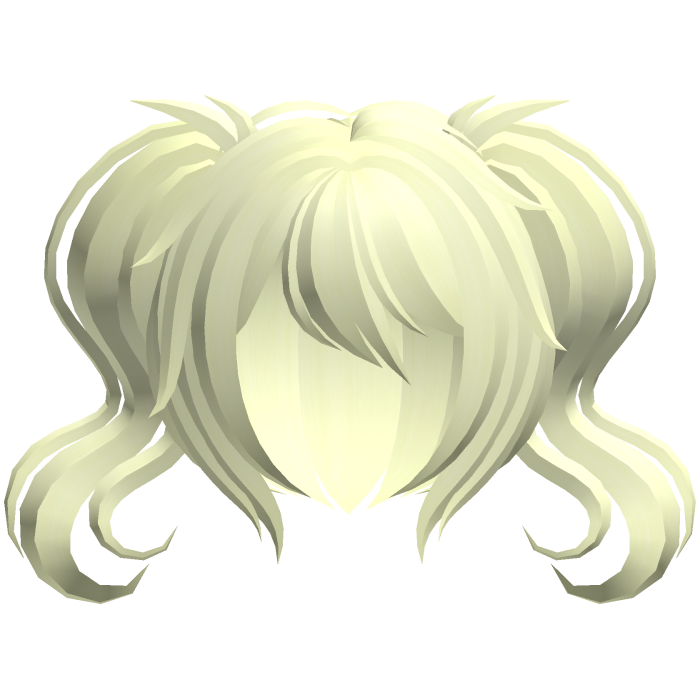 fluffy moe short swirly pigtails yellow