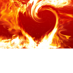 fire burns