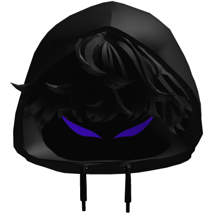 Vkei Anime Hood Glowing Eyes Dark hair Roblox item