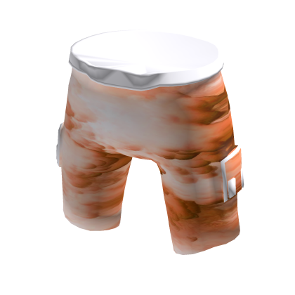 Orange & White Cloud Shorts thumbnail
