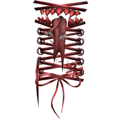Red Creepycore Shoulder Monster Stitches [L]