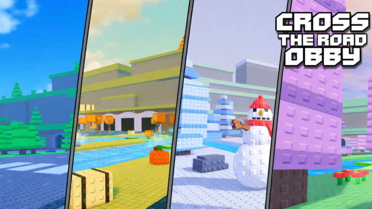 Cross the Road Obby 🚛 screenshot 2