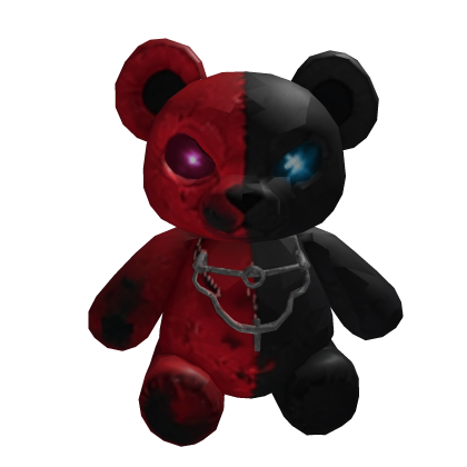 Black Red Teddy Fanny Pack