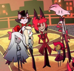 The Hazbin hotel group.