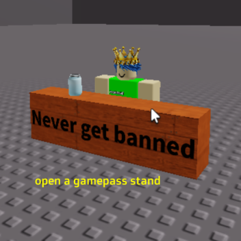 open a gamepass stand