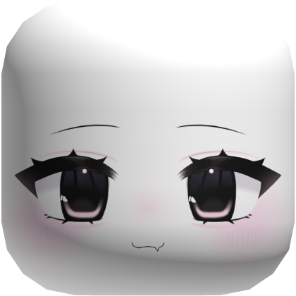 ♡ ⋮ kawaii chibi neko kitty fang white face mask Roblox item