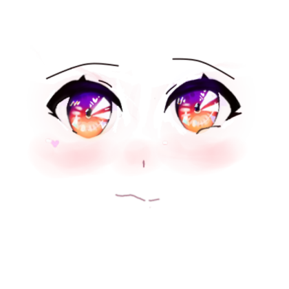 Anime girl face Roblox decal