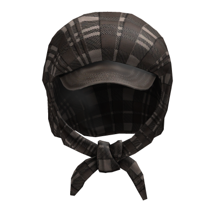 Hood Y2K Cap (Brown Plaid) Roblox item