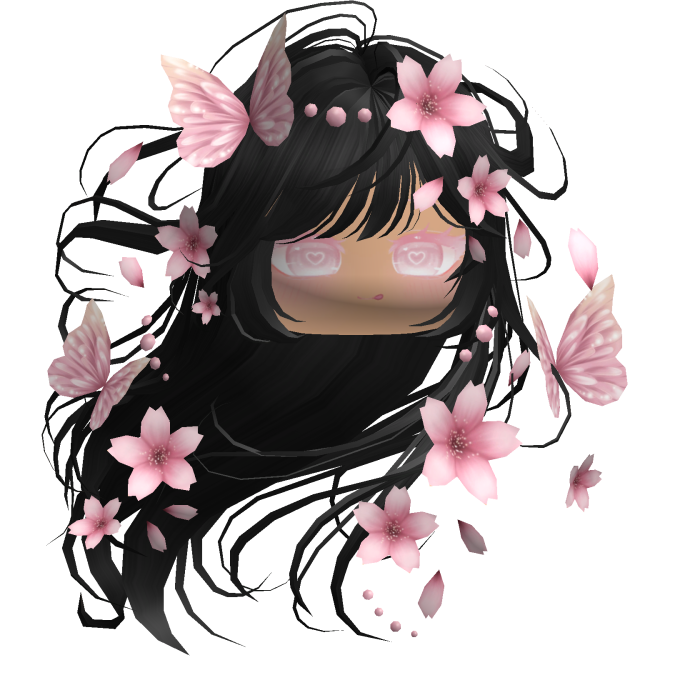 Mystical Sakura Windy Hair (Black)