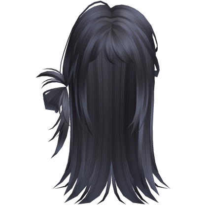 Dark Blue Scene Vkei Moe Long Hair