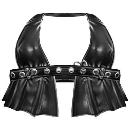 Black Gothic Leather Top thumbnail