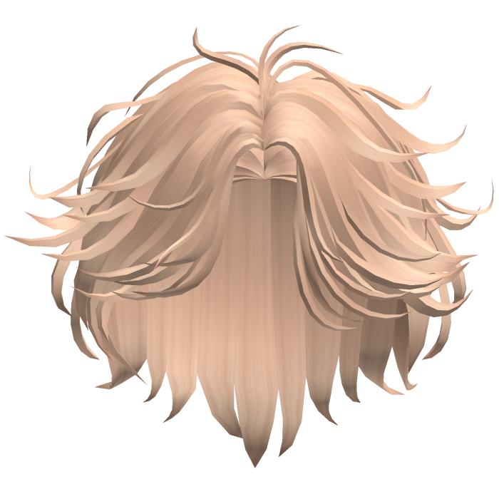 Fluffy Curtain Shag Hair - Peach Blonde