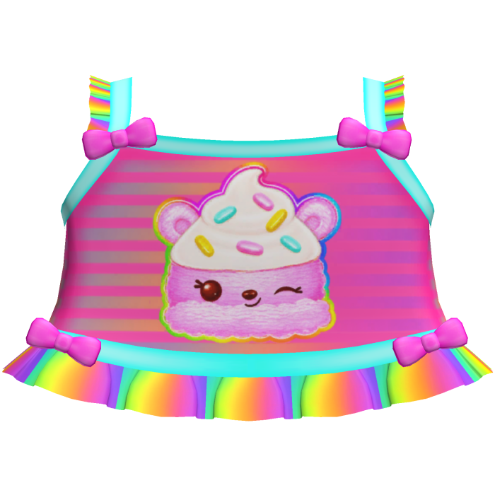 cute rainbow num noms tweencore cutecore top