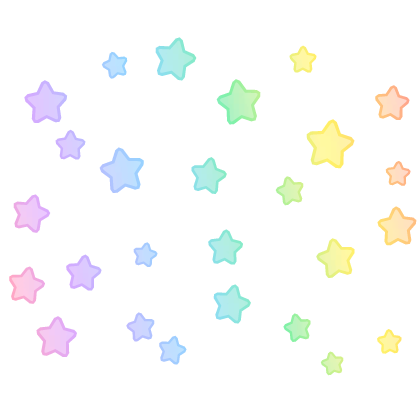 Pastel Rainbow Stars Aura