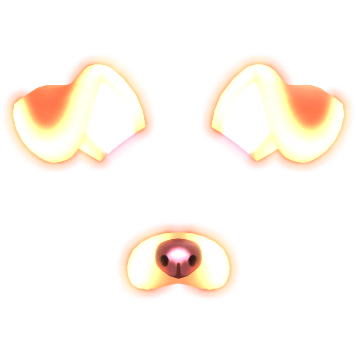New!! Glowing Puppy Dog Face Filter