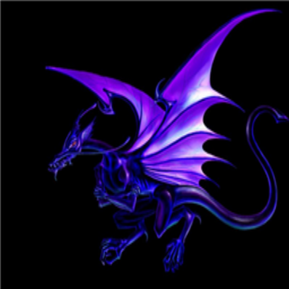 dragon thats purple Roblox decal