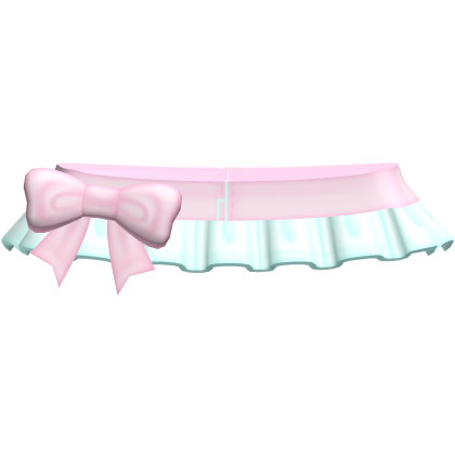 cutesy pastel pink&mint decora bow skirt 🎀🌸