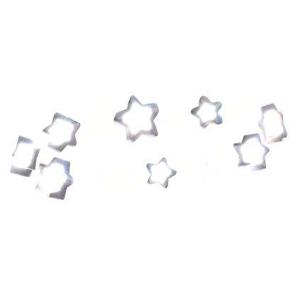 GLOWING Cute Pastel Galaxy White Stars Halo