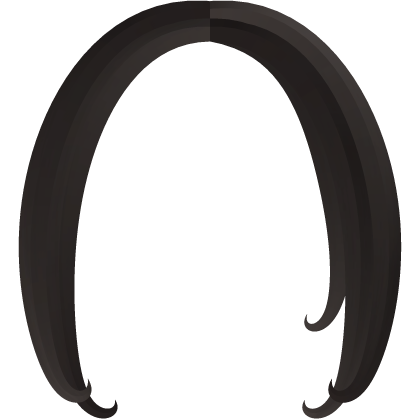 ♡ cute swoop curly front bangs in gray brown Roblox item