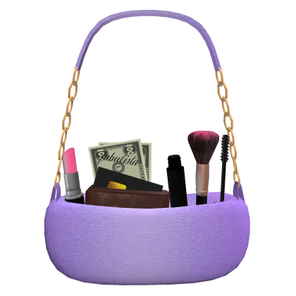 Luxury Makeup Purse w/ Money Wallet in Purple