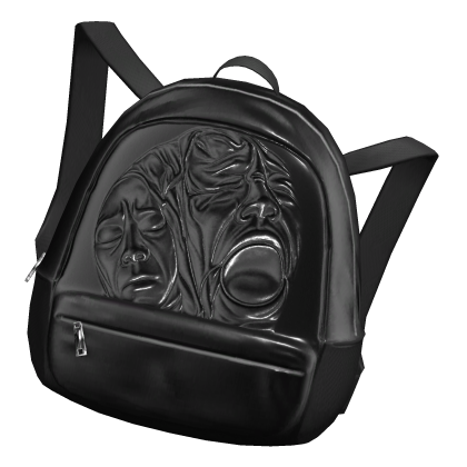 [OFF-SHOULDER] Black "Agony" Face Backpack 1.0