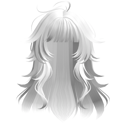 Shy Wavy Anime Girl Hair (White) Roblox item