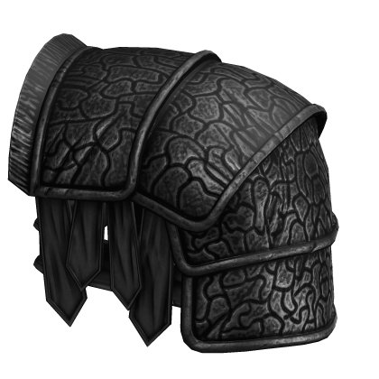 Black Spartan Pauldron - Left Roblox item