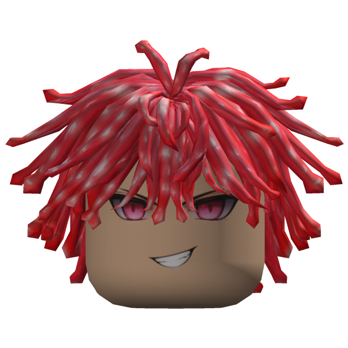 Spiky Anime Boy Hair (Red)