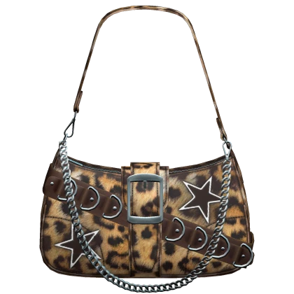 【suzen】Shinjuku y2k Leopard Big Bag Shoulder Bag for Women Leopard Print Large Capacity Tote