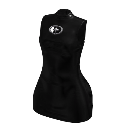 ToT Black Leather Mini Dress
