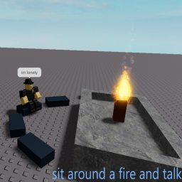 sit around a fire