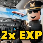 ✈️ [2X EXP] Work at an Airport Flight Simulator RP Roblox game thumbnail