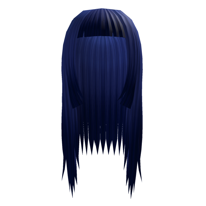 Long Gothic Vamp Hair Blue