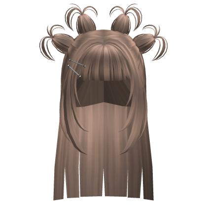 Hime Hair w/ Y2K Little Buns (Milktea) Roblox item
