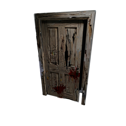 Rotting wooden door