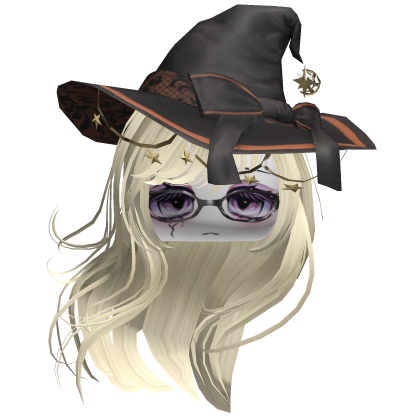 ♡ Halloween Witch Windy Hair (Yellow) Roblox item