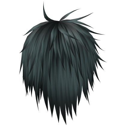 Teal spikey windy vkei emo hair Roblox item