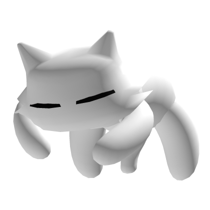 Cat on the head sleeping White