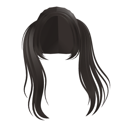 . ‿ ♡ grey brown windy flowy horror pigtails Roblox item