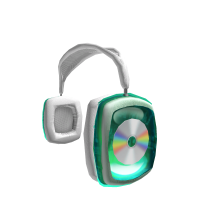 WaveDisc Headphones Teal Frutiger Aero Y2k Roblox item