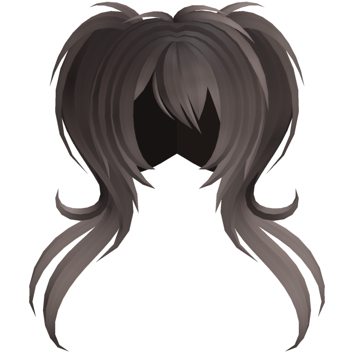 fluffy moe long swirly ponytails brown fade