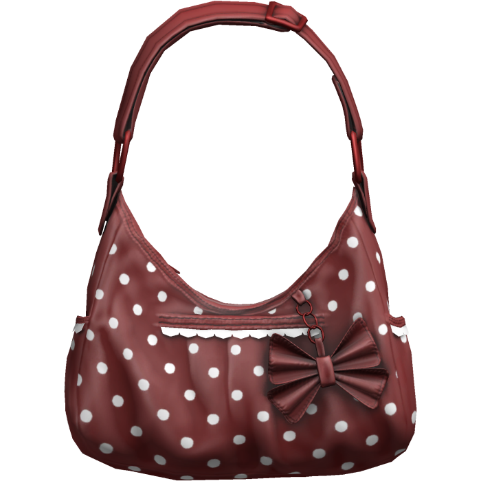 Red Coquette Polka Dot Bow Shoulder Bag