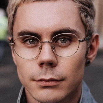 Obby with a smart guy with glasses