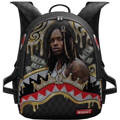 (1.0) King Von Sprayground Shark Backpack thumbnail