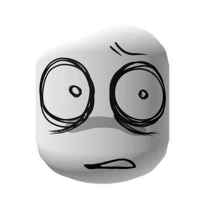 Traumatized Scared Tired Disgusted Face [White] Roblox item